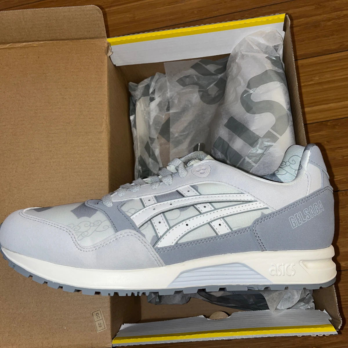 Asics GelSaga Glacier Grey Blush Men s Size 9.5 1191A248 020