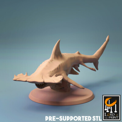 #ad Hammerhead Shark Miniature Damp;D DnD Pathfinder RPG $12.99