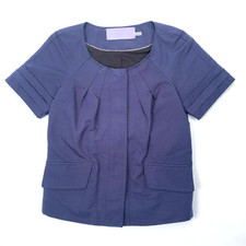 Vera Wang Lavendar Label Womens Size 2 Indigo Blazer Jacket Formal Tailored