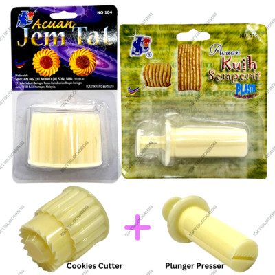 Set of Pineapple Jam Tart Plunger and Cutter Christmas Cookies tools mold