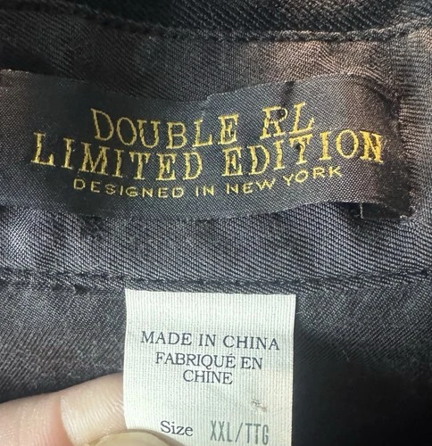 RRL Double RL Ralph Lauren Western Shirt Jacket Black Men's XXL image 5