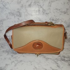 Dooney  Bourke Vintage 90s Awl Leather R701 TP Carrier Messenger Crossbody Bag