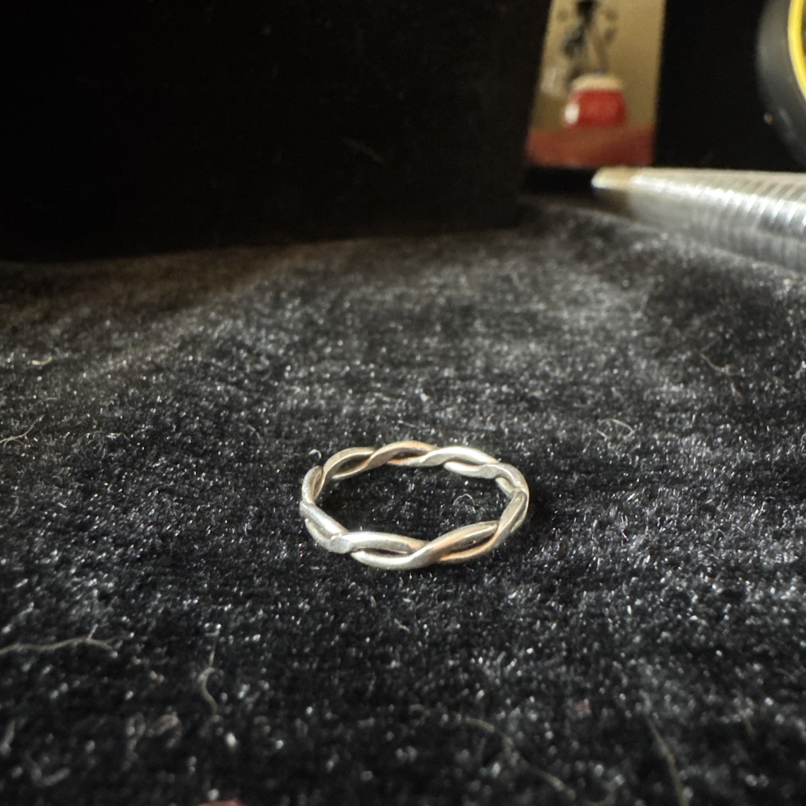 Sterling Silver Weave Solid Silver Band Ring 925 … - image 2