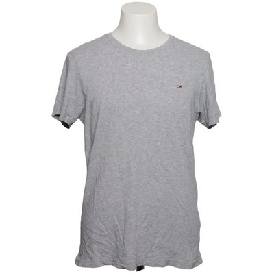 Tommy Hilfiger Denim, T-shirt, Größe: XL, Grau, Baumwolle, Einfarbig #SmQ