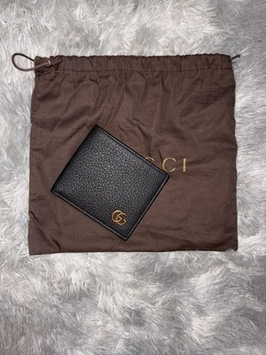 Gucci Geldbörse Leder Schwarz Marmont