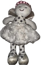 Baby Starters White Silver Dot Plush Lovey Doll