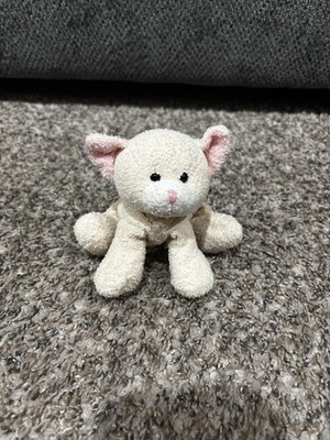 Russ Kitty Cat Plush Luv Pets Tabbies Beanie Stuffed Lovey Cream 5 
