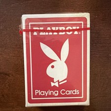 1 deck 1970's RED BICYCLE RIDER BACK PLAYBOY BUNNY playing cards sealed new