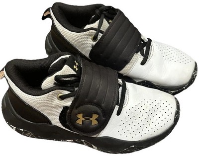 Under Armour Boys Basketball Shoes Zone BB 2 Black & White Size 5Y