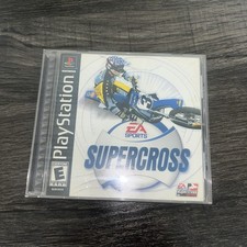 Supercross (Sony PlayStation 1, 2000) Tested W/Manual