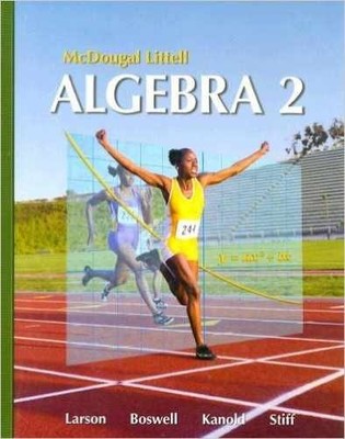 Algebra 2, Grades 9-12: Mcdougal - Hardcover, by MCDOUGAL LITTEL - Acceptable n