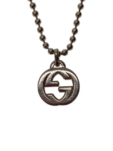 Collana GUCCI SV925 argento GG catena a sfera usata