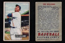 1951 Bowman Ted Williams #165 HOF