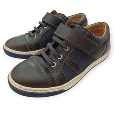 Jacadi Paris Shoes Boys Hook-and-Loop Slip-On Brown Size Eur 31 US 13 Sneakers