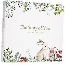 Keepsake Memory Book for Baby Boy or Girl Timeless First 5 Year Baby Book A
