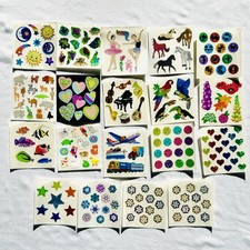 Vintage Sandylion Sticker Lot 19 Sheets Of Stickers flocked prism holographic