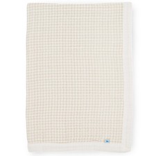 Little Unicorn Newborn Quilt  Ultra-Soft Muslin  Tan Gingham  Swaddle  Tummy