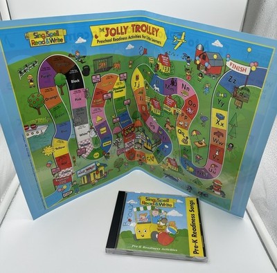 Sing, Spell Read & Write Pre-K Readiness Songs CD Jolley Trolley And Game