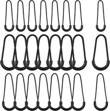 24Pcs Nylon U-Shape Zipper Pulls, Zipper Pull Replacement, Heavy Duty Zippers...