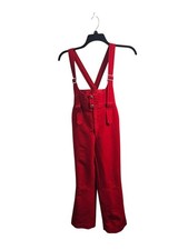 Vintage Roffe Red Ski Suit Pants Overalls Skiwear Ladies No Size
