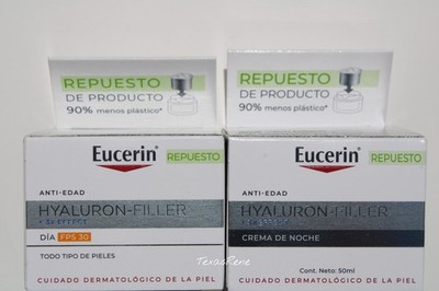 Eucerin Hyaluron-Filler 3x Effect Day Cream SPF15 Dry Skin,Night 50ml Refill