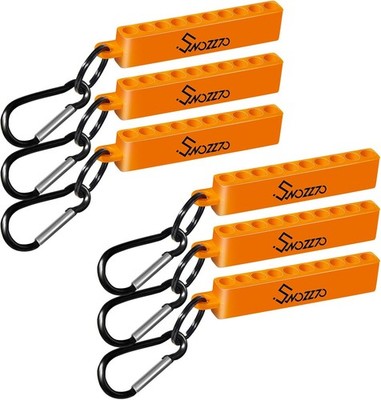 6PCS Orange 10-Hole Screwdriver Bit Holder with Orange, 
