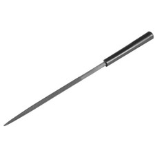 Image of Second Cut Steel Round Needle File with Plastic Handle, 4mm x 160mm