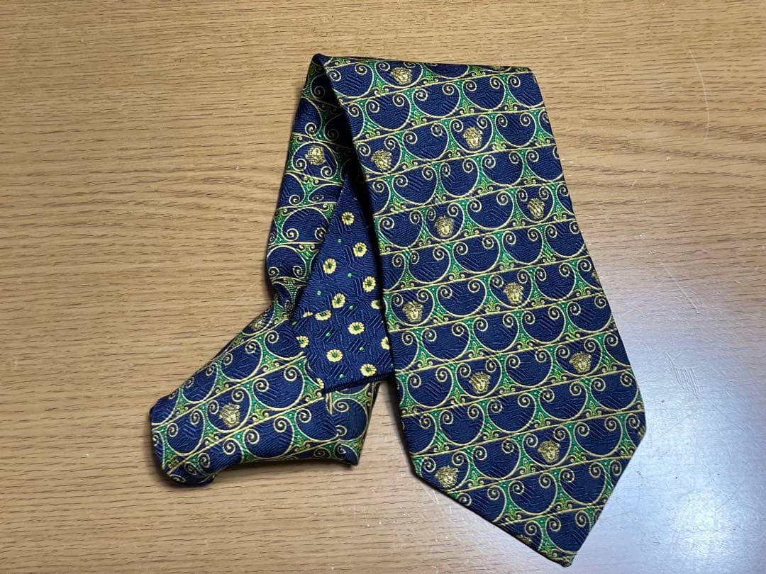 Auth GIANI VERSACE Tie Allover Pattern Multicolor… - image 3