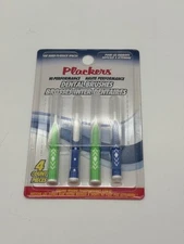 Plackers Dental Floss🦷 Brushes 4 Pack Hard to Reach Places New FAST Shipper