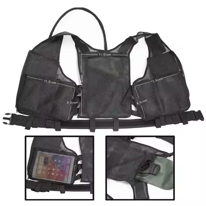 Тактический сетчатый жилет и дышащие чехлы Molle фиксированные универсальный регулируемый крой - Изображение 4 из 4