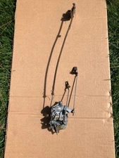 1967 1968 OEM Ford Mustang Door Latch Assembly With Rods  Handle Left Driver