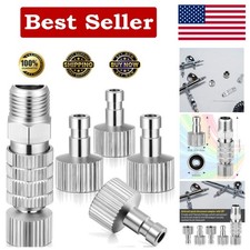 Airbrush Quick Connect Fittings 1/8in Airbrush Quick Disconnect Metal Quick C...