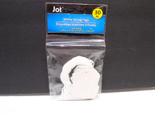 30 Pack White String Price Tags Pre-Strung 1.375" x 2.125"
