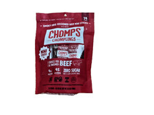 Chomps Snack Sticks Smoky BBQ Beef Sticks -14 pieces 10/27 exp