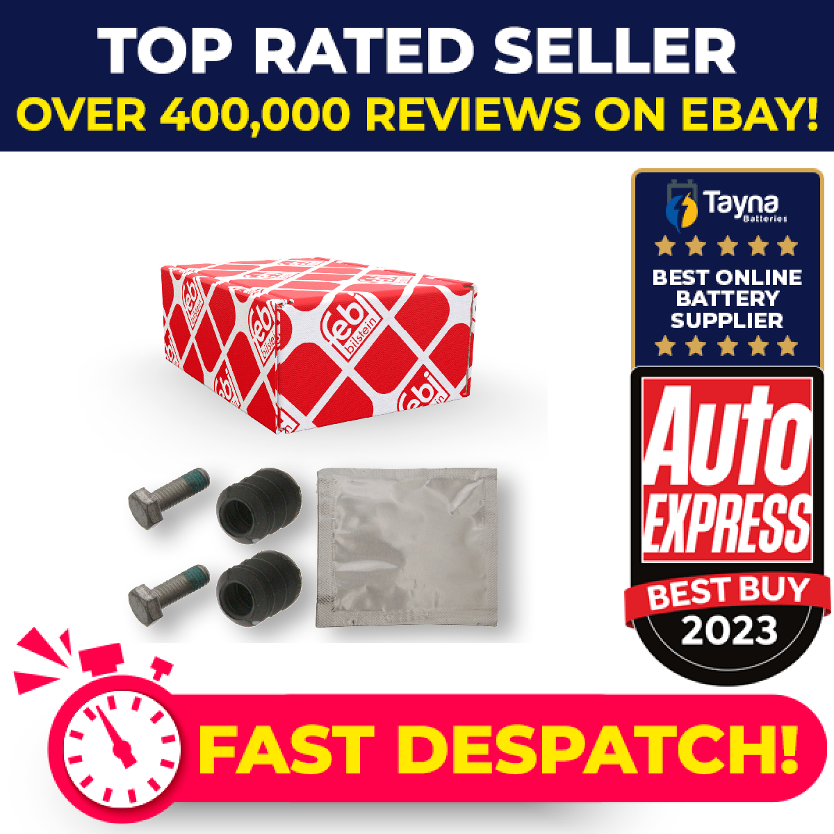 Brake Caliper Repair Kit fits VW TRANSPORTER Mk3, Mk4 Front 81 to 03 443698470