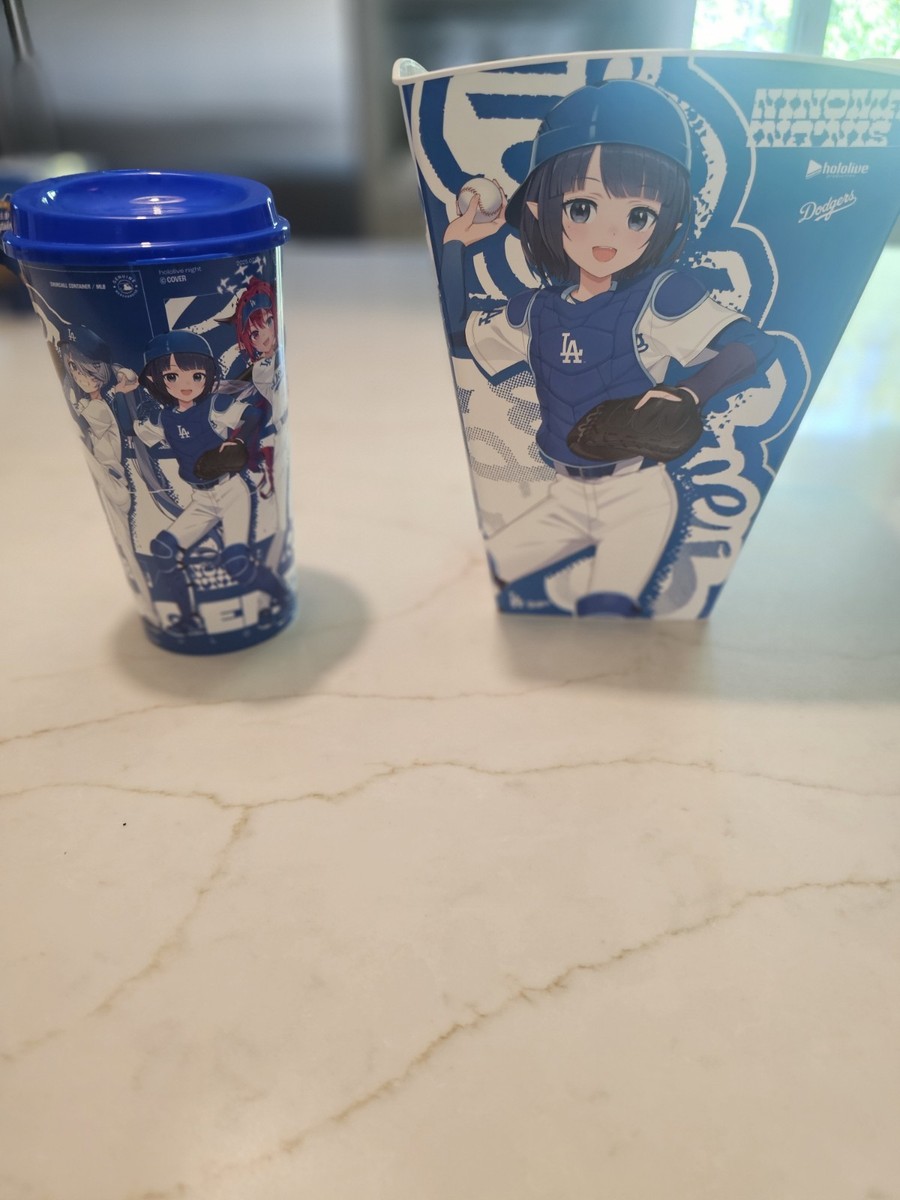 Los Angeles Dodgers 2025 Hololive Popcorn Bucket & Drink Cup