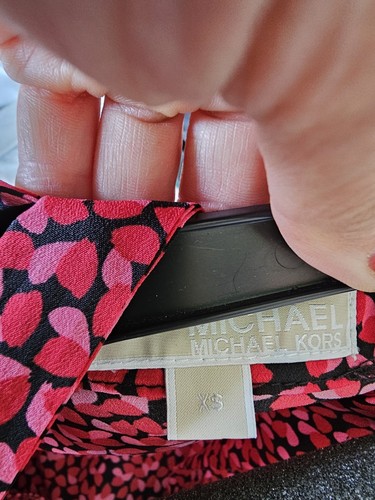 Michael Kors Red Coral Maxi Dress Size Xs - Picture 2 of 3