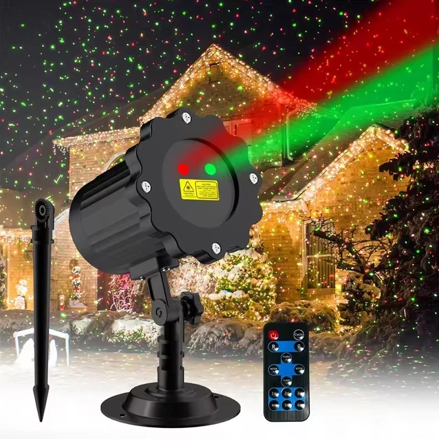 Christmas Laser R&G LED Projector Light Moving Outdoor Landscape Stage Xmas Lamp - Image 2 of 4