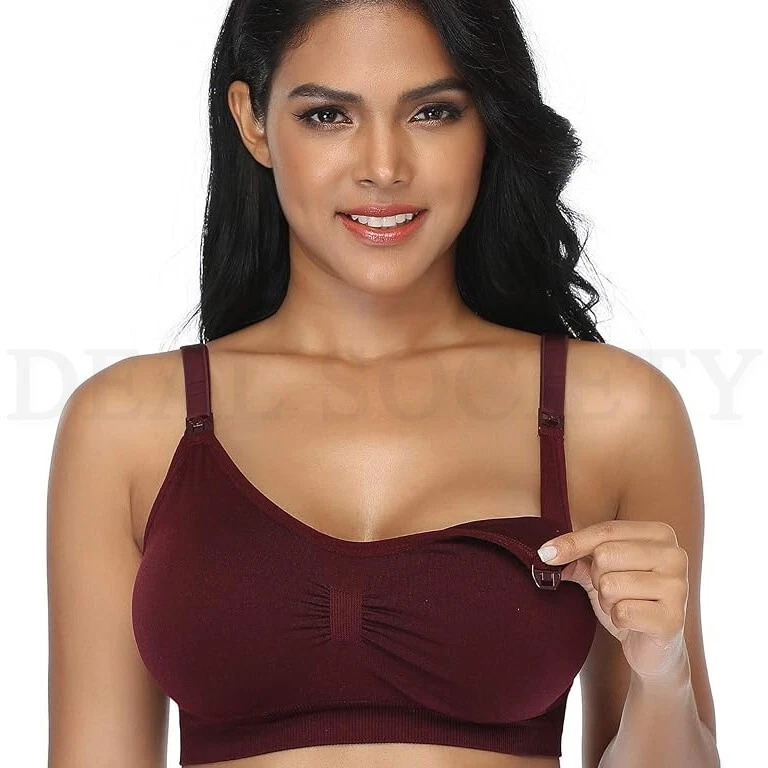 GXXGE 4Pack Seamless Nursing Maternity Bra for Breastfeeding - Size XL - Image 3 of 4