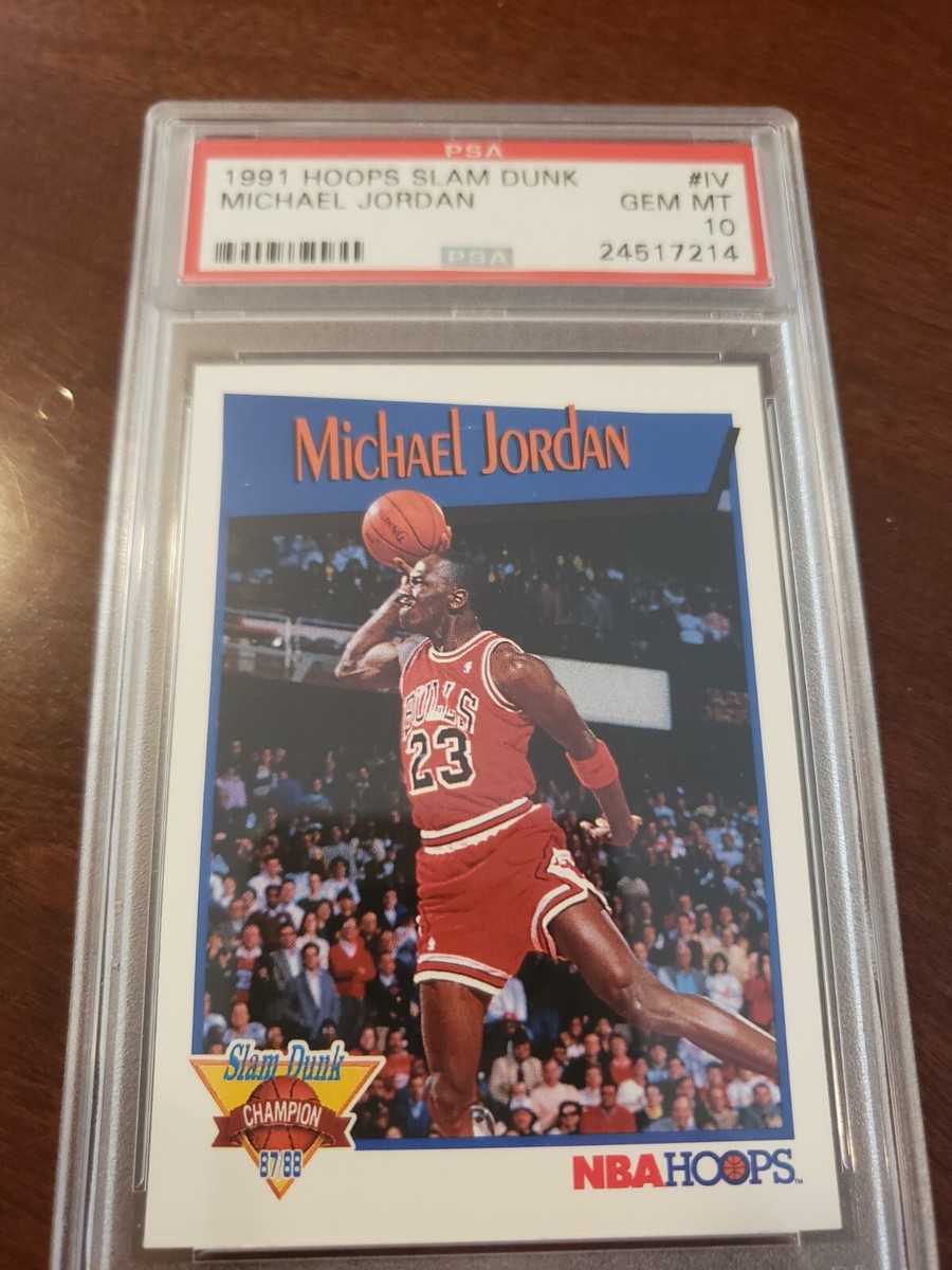 1991 Hoops Slam Dunk #IV Michael Jordan PSA 10 LOW POP | eBay 1991 Hoops Slam Dunk #IV Michael Jordan PSA 10 LOW POP | eBay