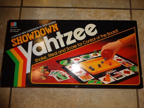 Vintage Showdown Yahtzee Board Game by Milton Bradley 1991 - Complete
