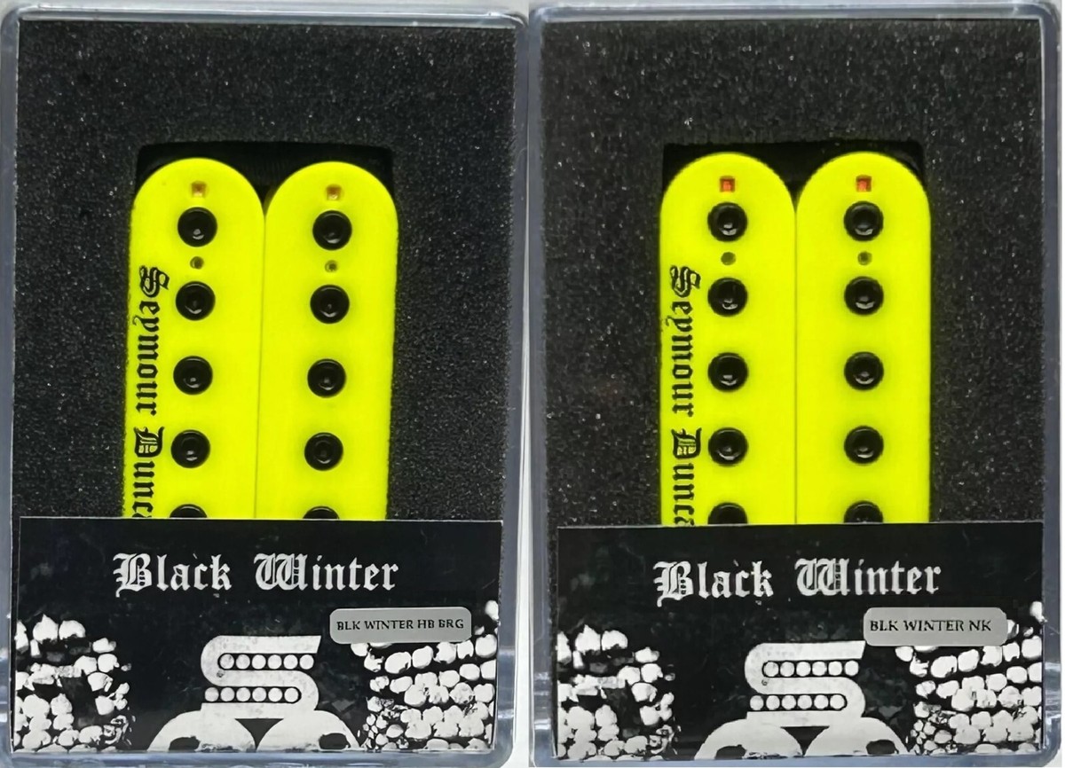 Seymour Duncan Blackened Black Winter Set - Neon Yellow | eBay