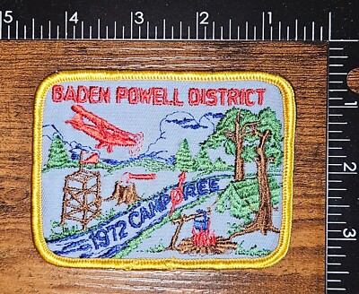 Baden Powell District 1972 Camporee Vintage Boy Scout BSA Patch 