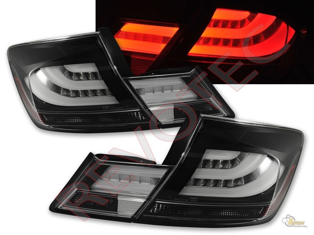 Black LED Tail Lights for 2013-2015 Honda Civic 4Door Sedan