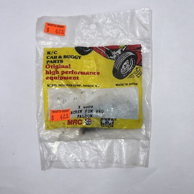 NOS Vintage Original Tamiya MRC X9909 Screw Hinge Pin Bag The
