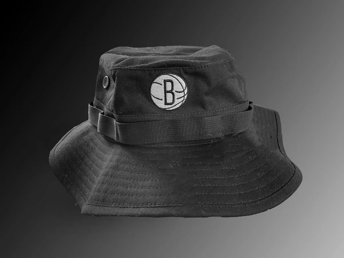 Brooklyn Nets Bucket New Era Hat Gray Size S/M New