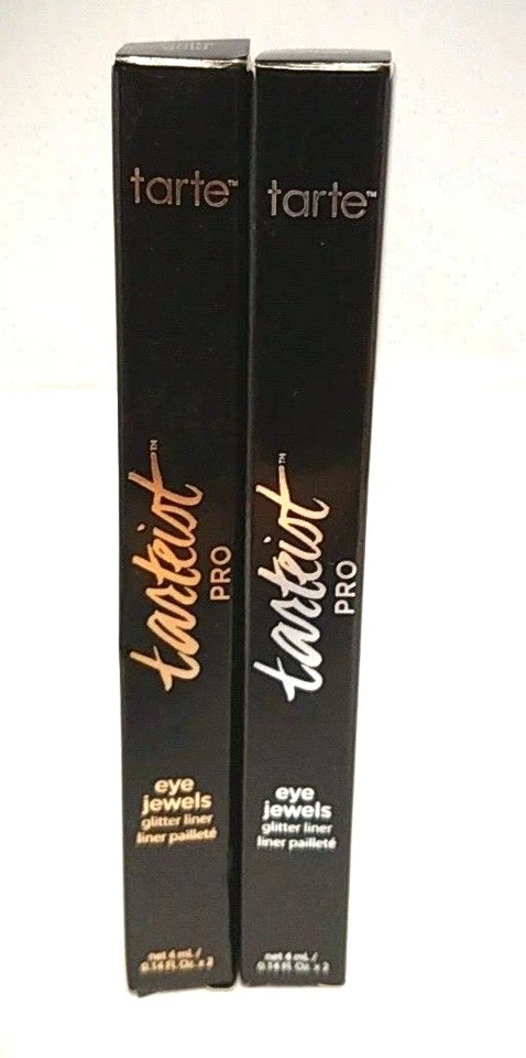 TARTE Tarteist WHITE GOLD Pro EYE JEWELS GLITTER LINER Eyeliner BNIB Silver - Image 4 of 4