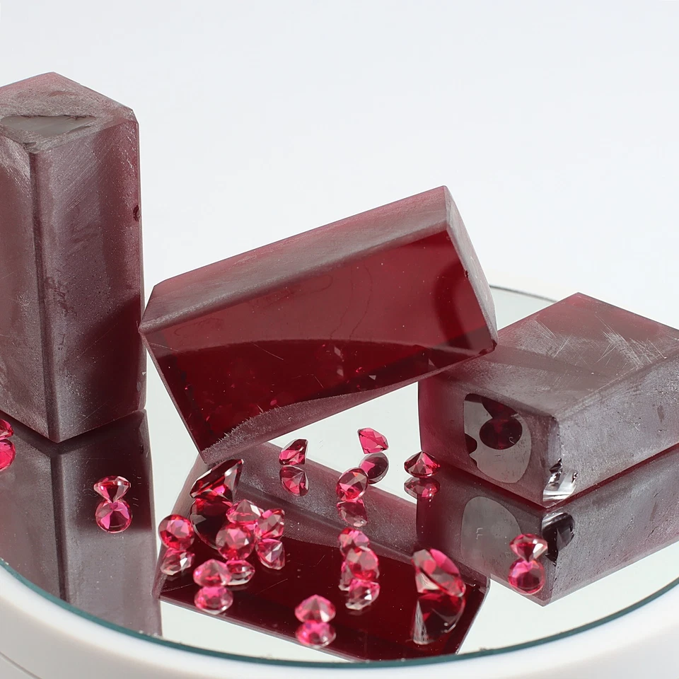 Rough Ruby Nano Crystal Heat Resistant Artificial Lab Ruby Imitation Gems (RL) - Image 3 of 4