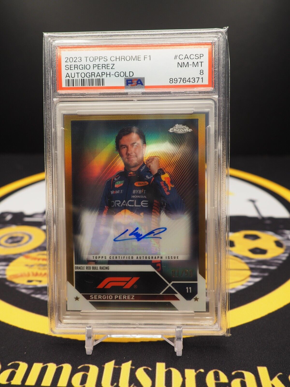 Sergio Perez 2023 Topps Chrome Formula 1 #CAC-SP Autographs Sergio Perez 2023 Topps Chrome Formula 1 #CAC-SP Autographs
