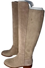 Sole Society Calypso Boots Womens Size 9M Mushroom Gray Cow Split Suede